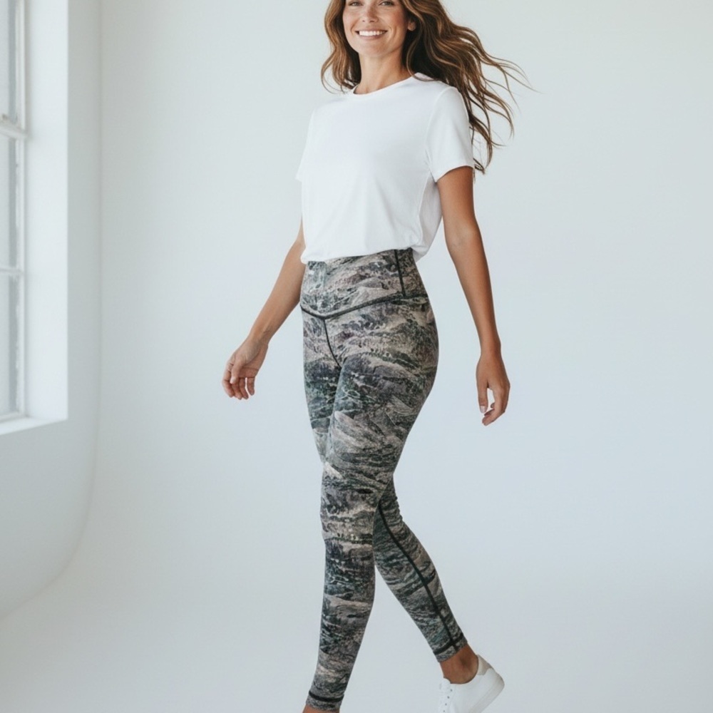lululemon athletica Gray Patterned Leggings - Picture 2 of 6